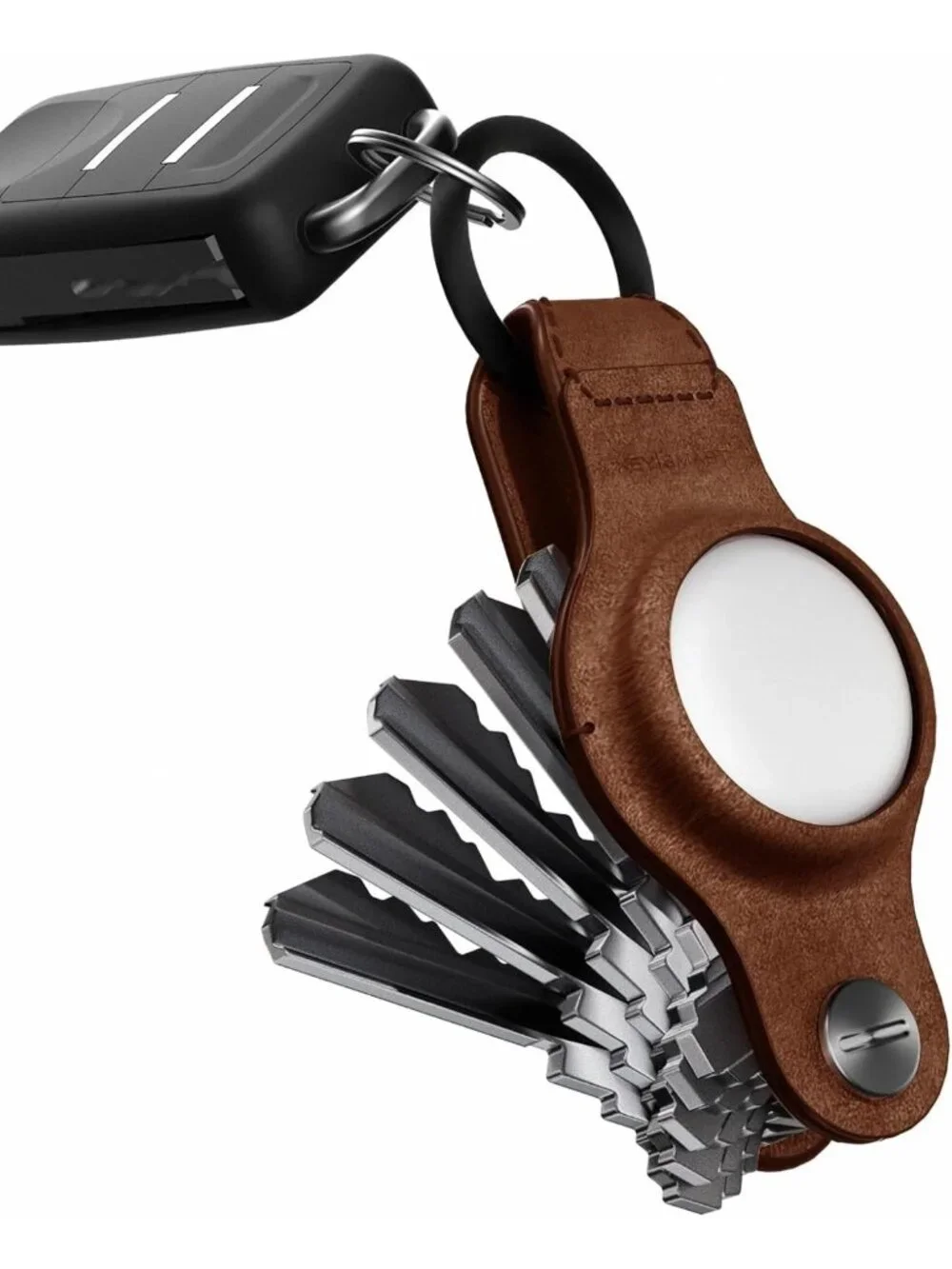 Premium Keychain Holder for Apple AirTag | 5-Key Organizer Keychain Accessory